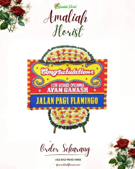 Sewa Papan Bunga Duduklor